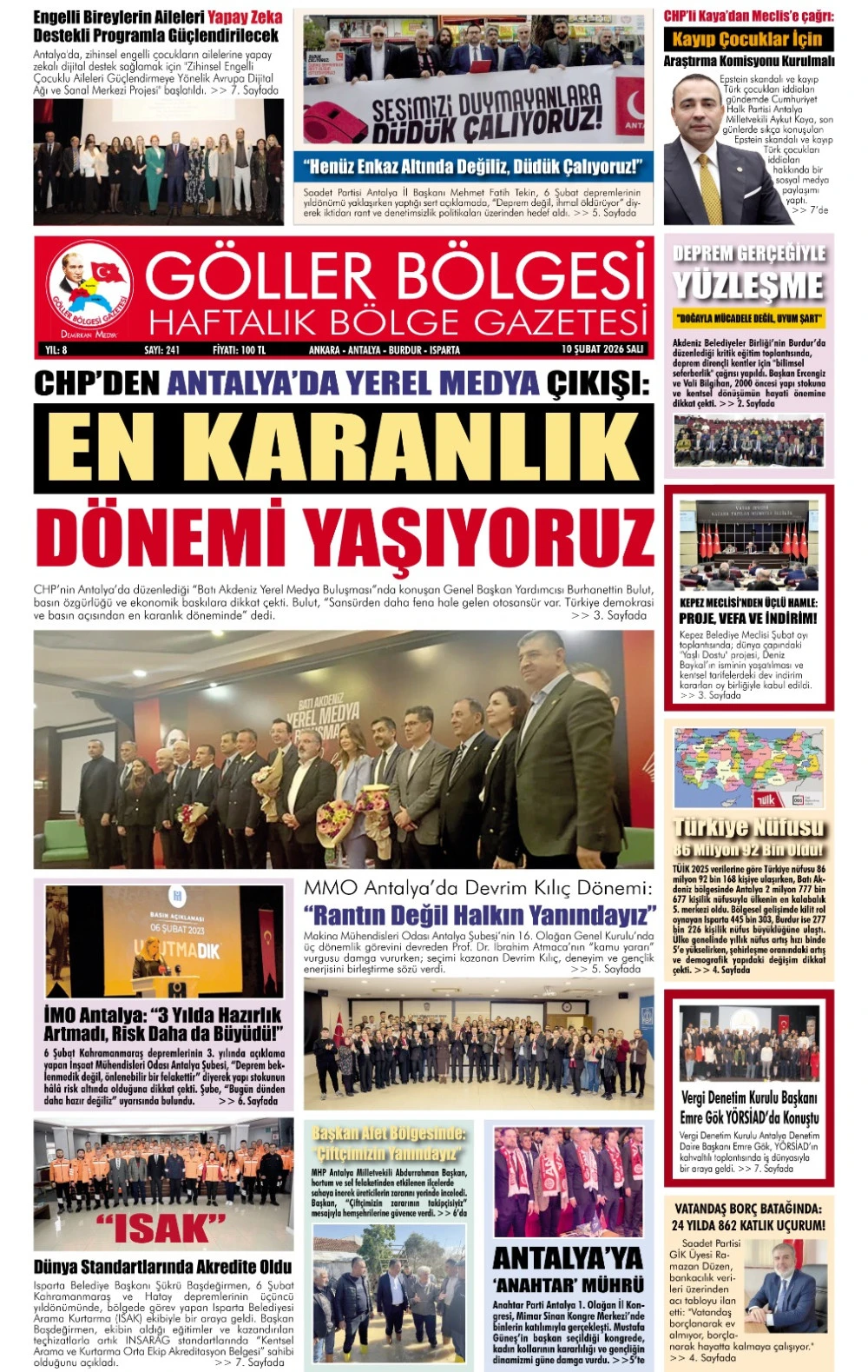 G&Ouml;LLER B&Ouml;LGESİ GAZETESİ