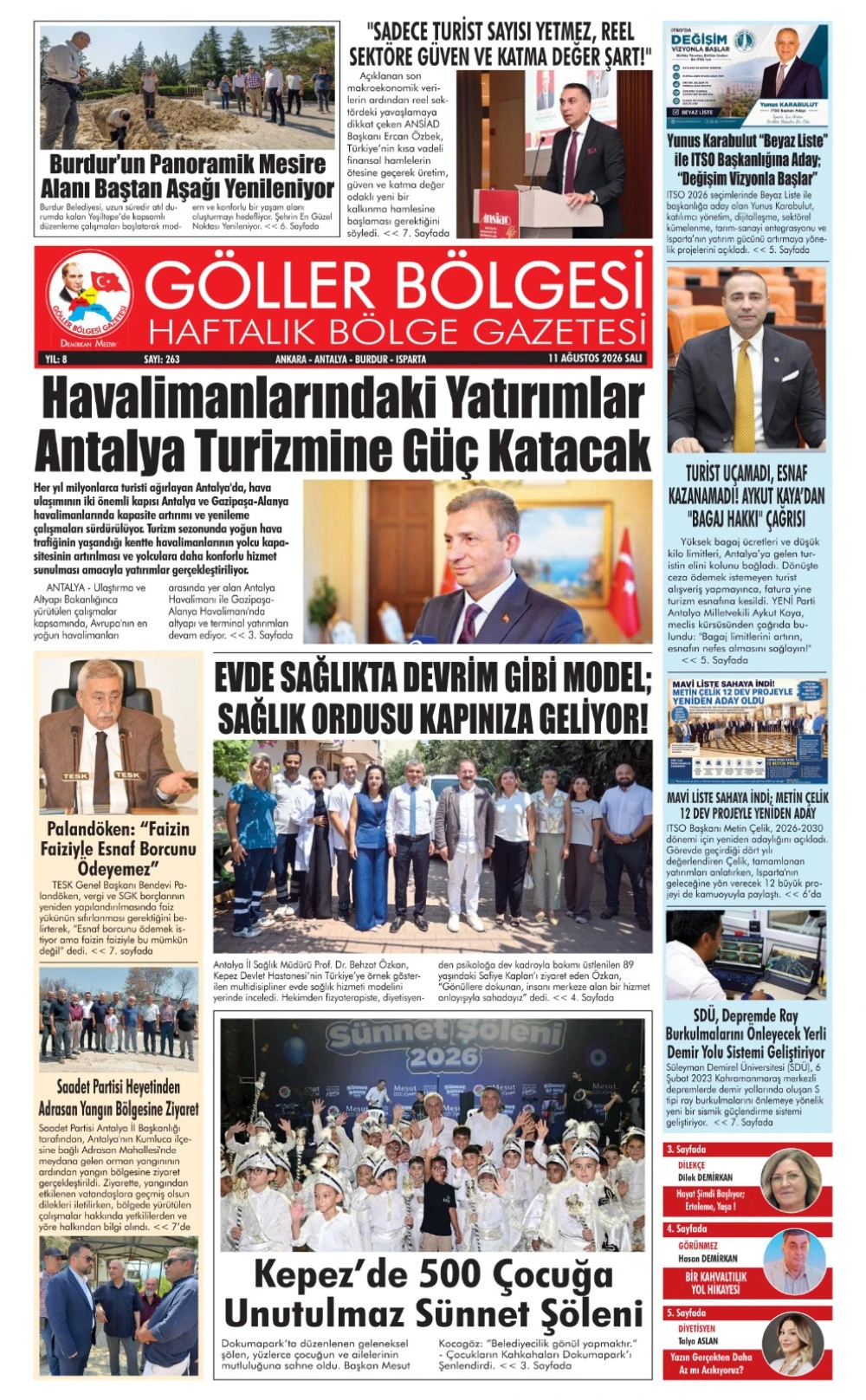 G&Ouml;LLER B&Ouml;LGESİ GAZETESİ