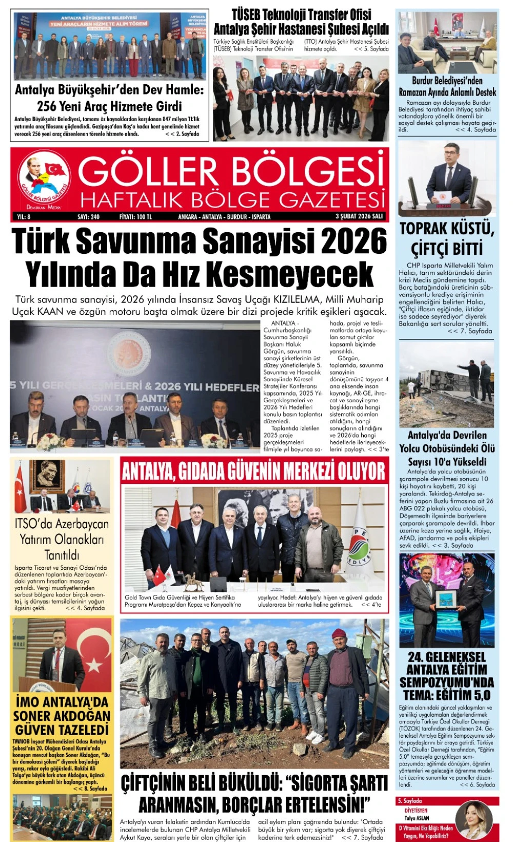 G&Ouml;LLER B&Ouml;LGESİ GAZETESİ