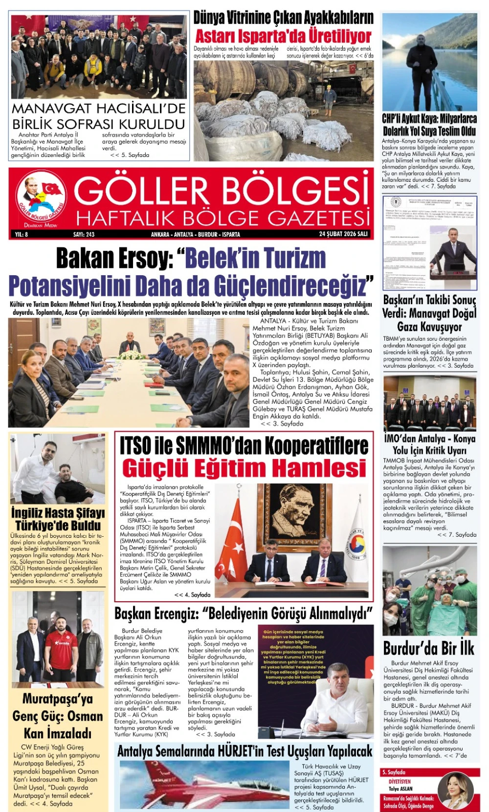 G&Ouml;LLER B&Ouml;LGESİ GAZETESİ