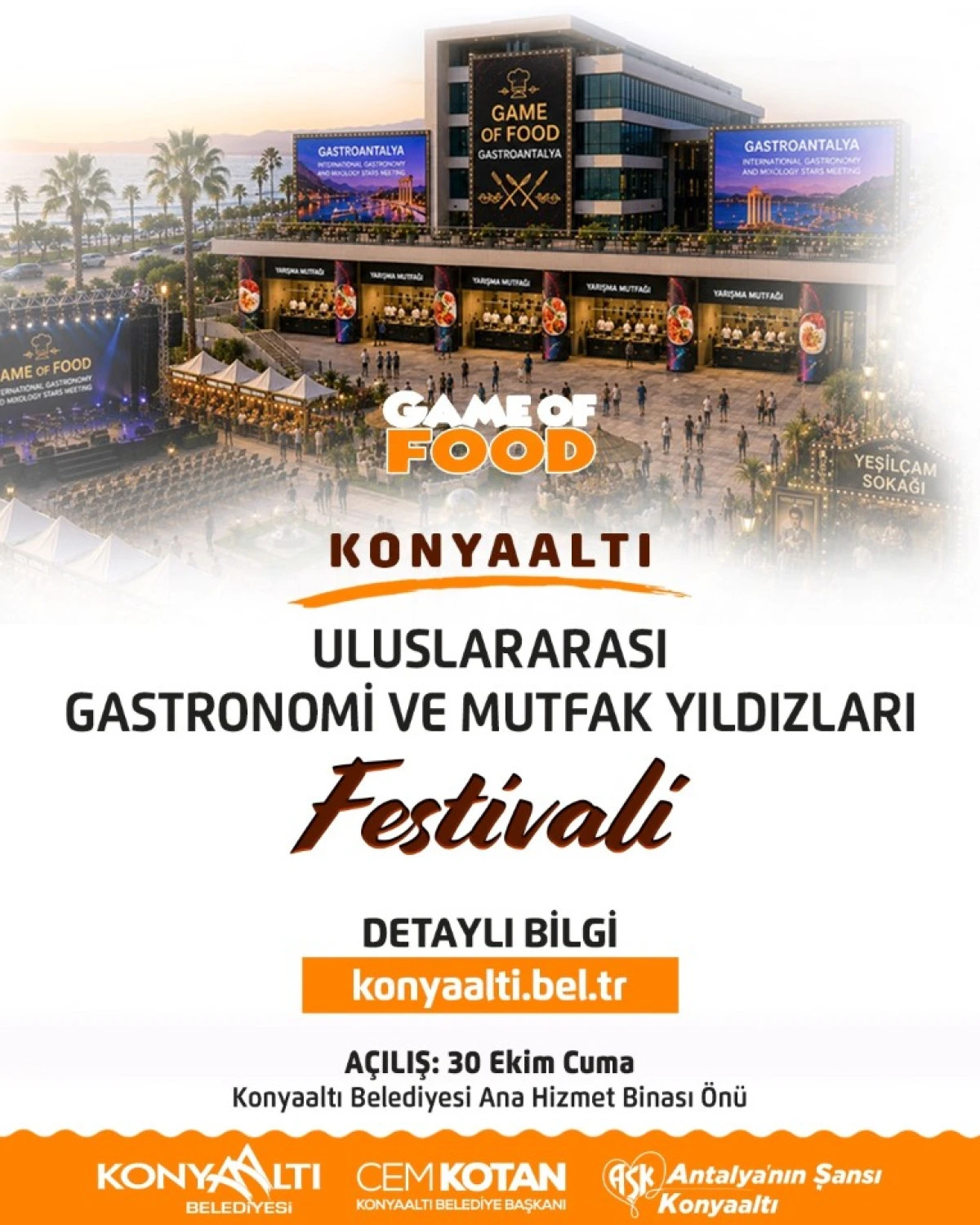 42 &Uuml;LKE KONYAALTI&rsquo;NDA BULUŞACAK! GASTRONOMİ FESTİVALİ BAŞLIYOR