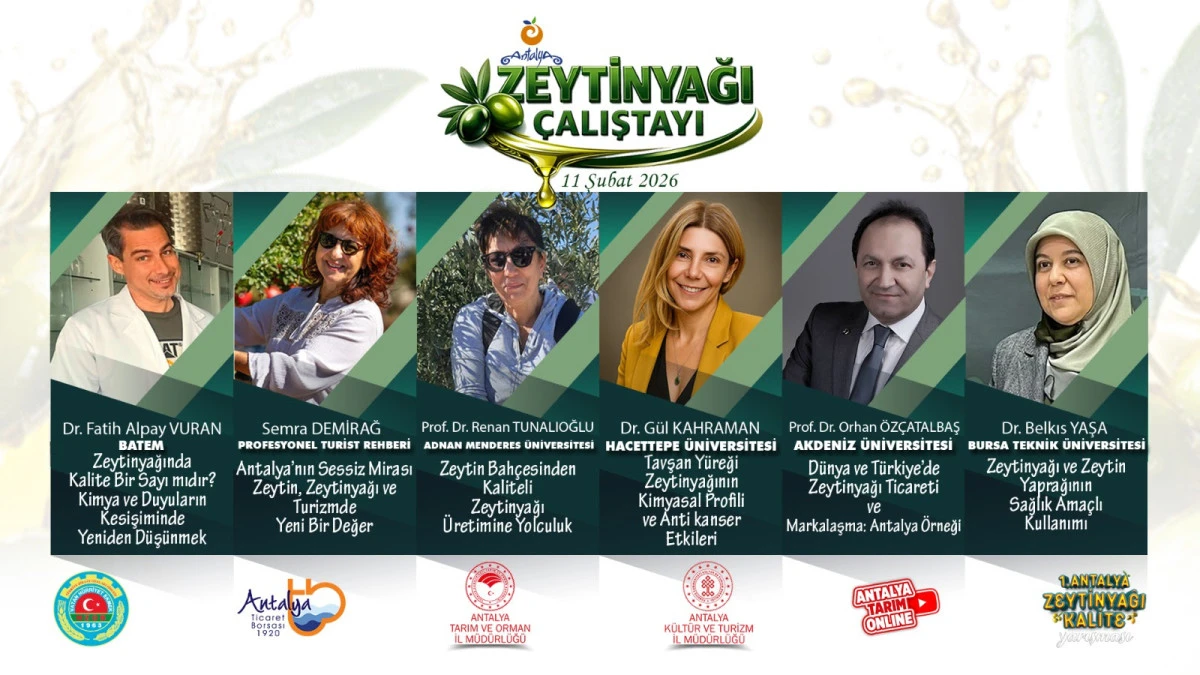 Antalya Zeytinyağı &Ccedil;alıştayı Başlıyor