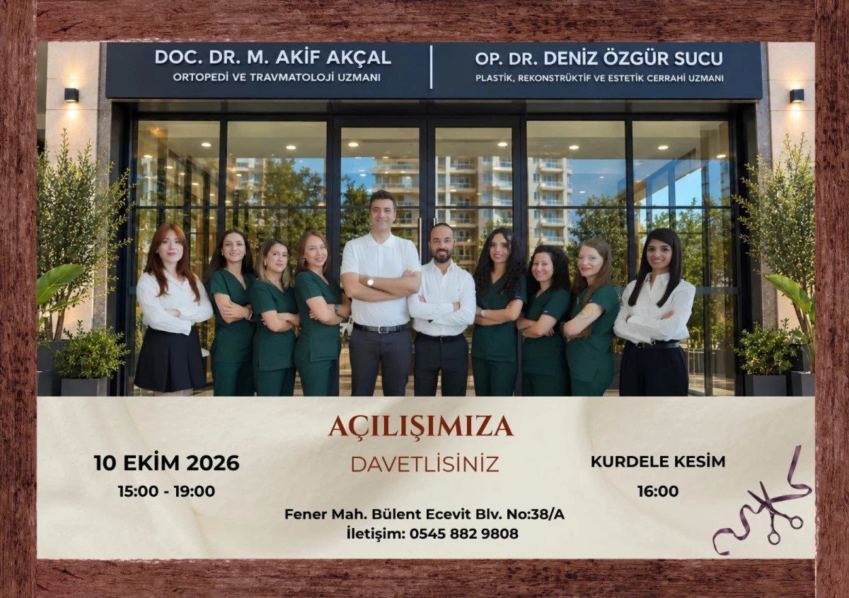 Antalya&rsquo;da Sağlık Alanında G&uuml;&ccedil;l&uuml; İş Birliği;  Do&ccedil;. Dr. M. Akif Ak&ccedil;al ve Op. Dr. Deniz &Ouml;zg&uuml;r Sucu&rsquo;nun Yeni Kliniği A&ccedil;ılıyor