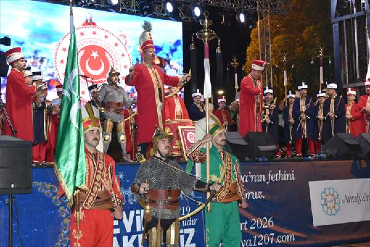 Antalya'nın Fethinin Yıl D&ouml;n&uuml;m&uuml;nde MSB Mehteran Birliği Konser Verdi