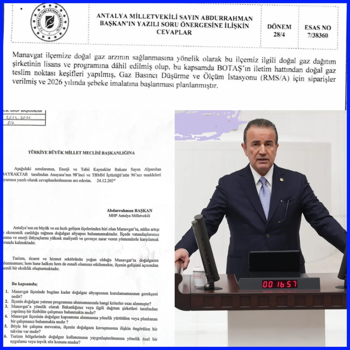 Başkan&rsquo;ın Takibi Sonu&ccedil; Verdi: Manavgat Doğal Gaza Kavuşuyor