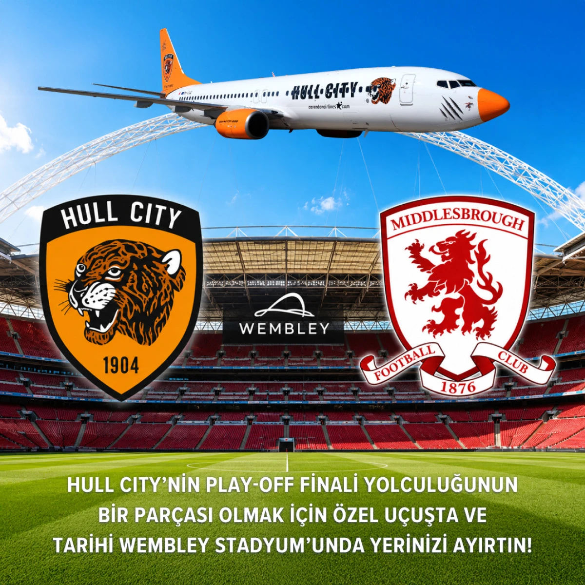 Corendon&rsquo;dan Hull City&rsquo;ye Premier League Yolunda Kanat Desteği
