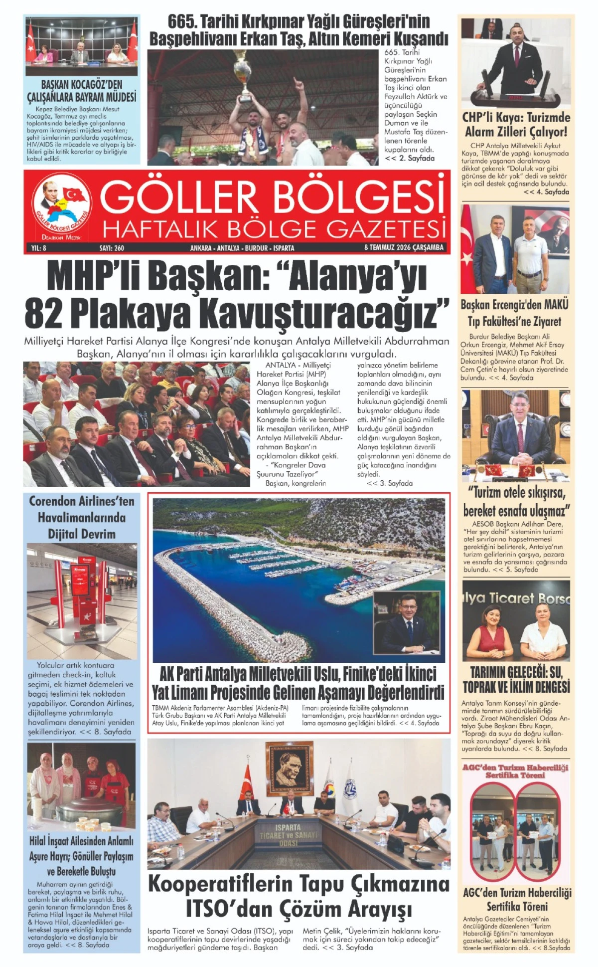 G&Ouml;LLER B&Ouml;LGESİ GAZETESİ