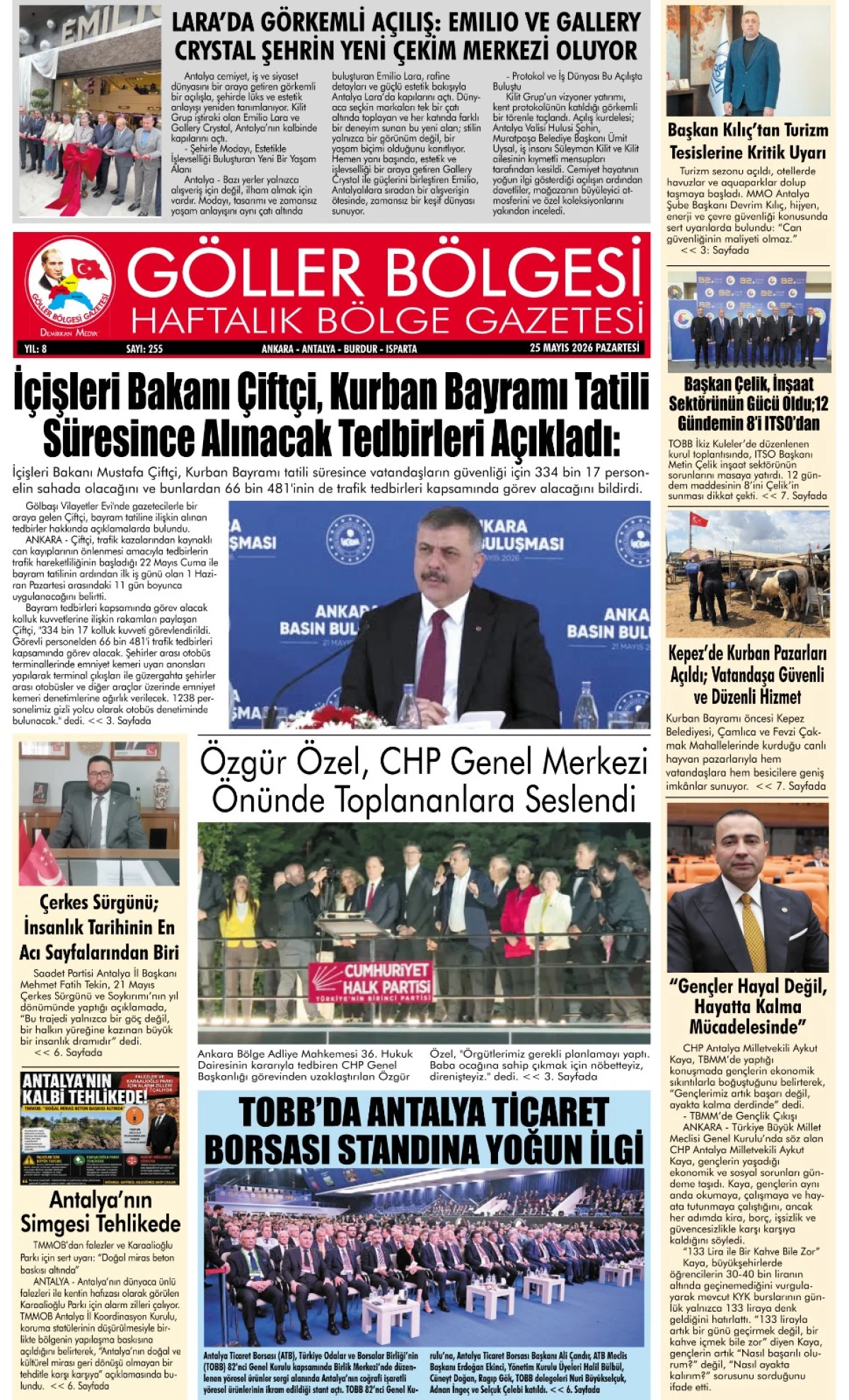 G&Ouml;LLER B&Ouml;LGESİ GAZETESİ