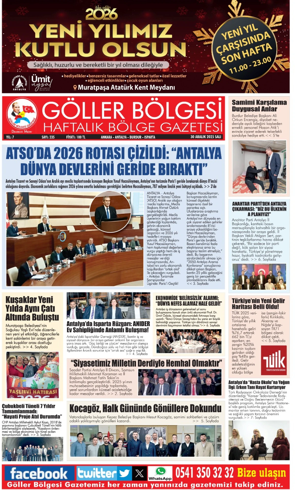 G&Ouml;LLER B&Ouml;LGESİ GAZETESİ