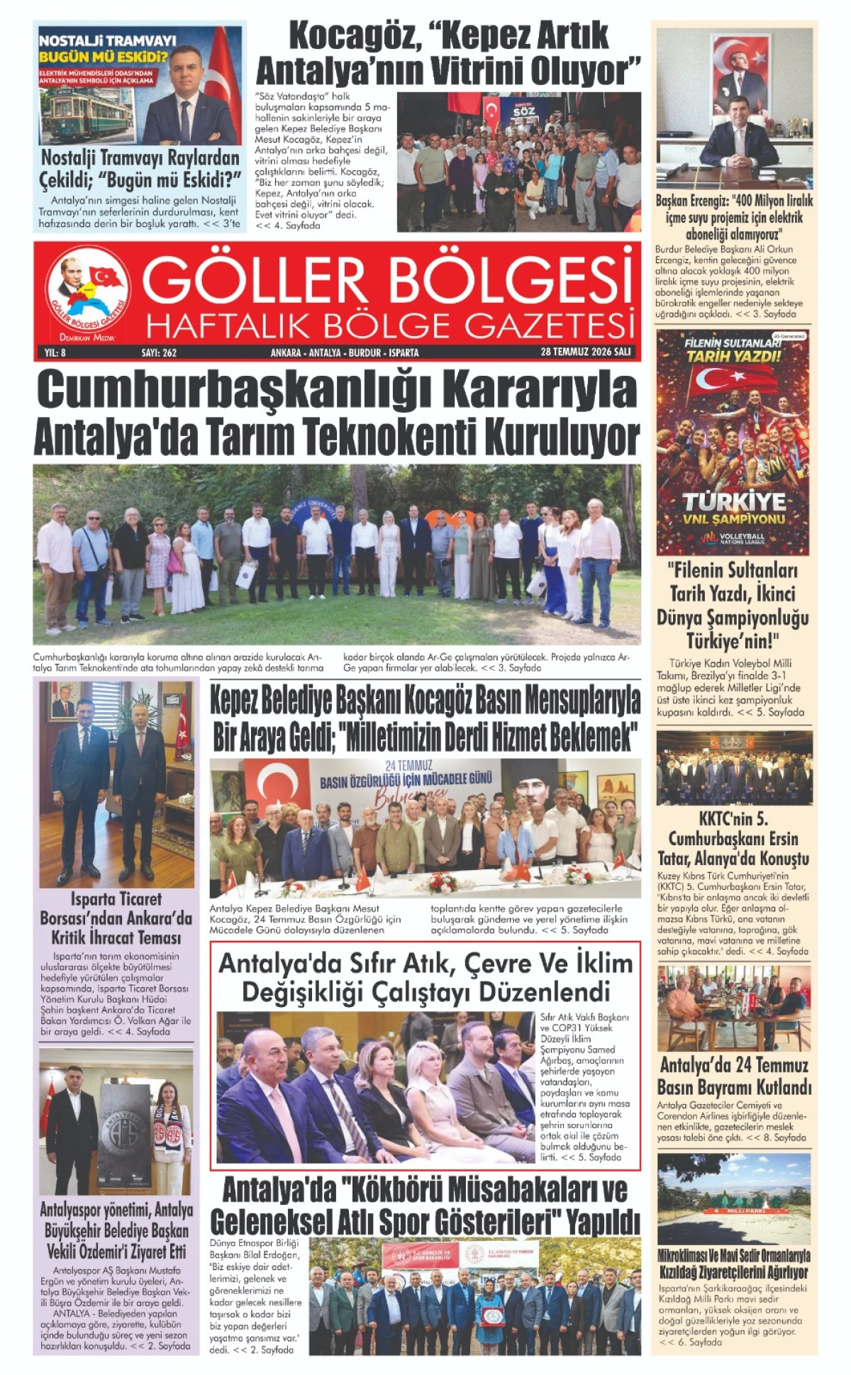 G&Ouml;LLER B&Ouml;LGESİ GAZETESİ