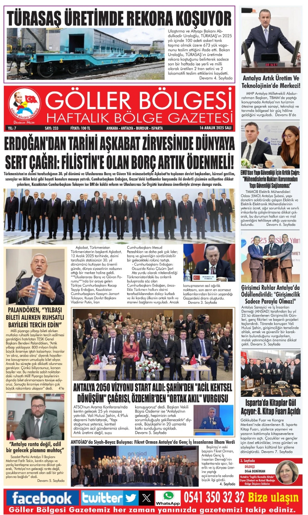 G&Ouml;LLER B&Ouml;LGESİ GAZETESİ
