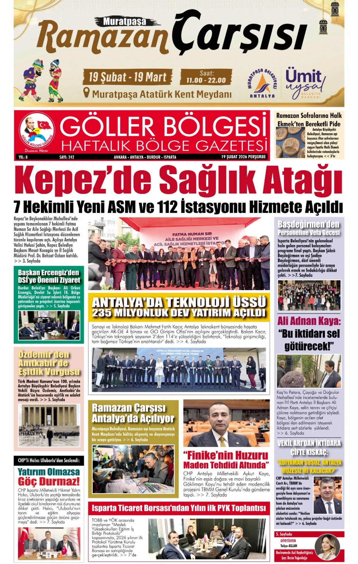 G&Ouml;LLER B&Ouml;LGESİ GAZETESİ