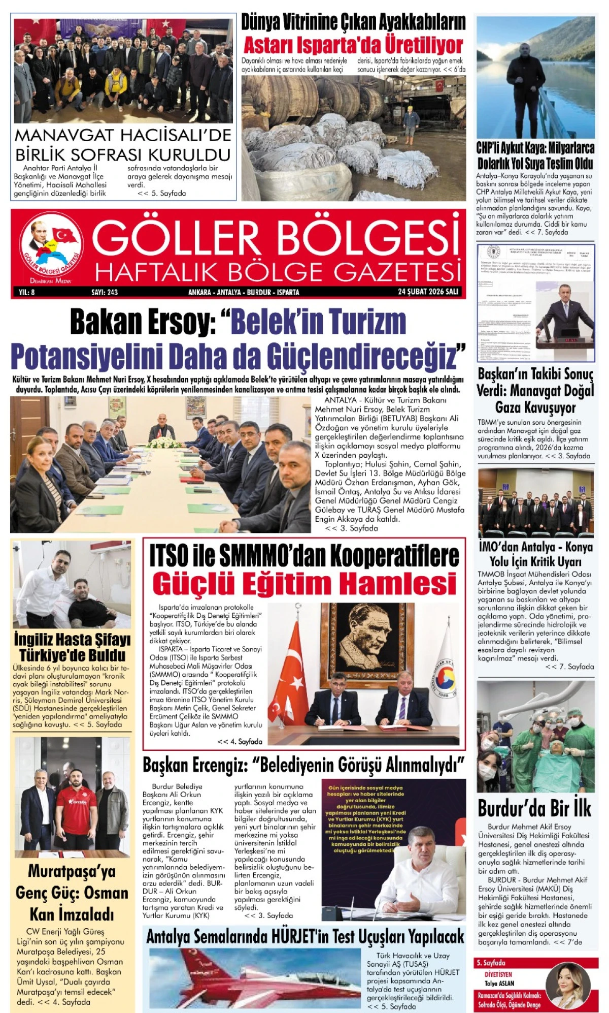 G&Ouml;LLER B&Ouml;LGESİ GAZETESİ