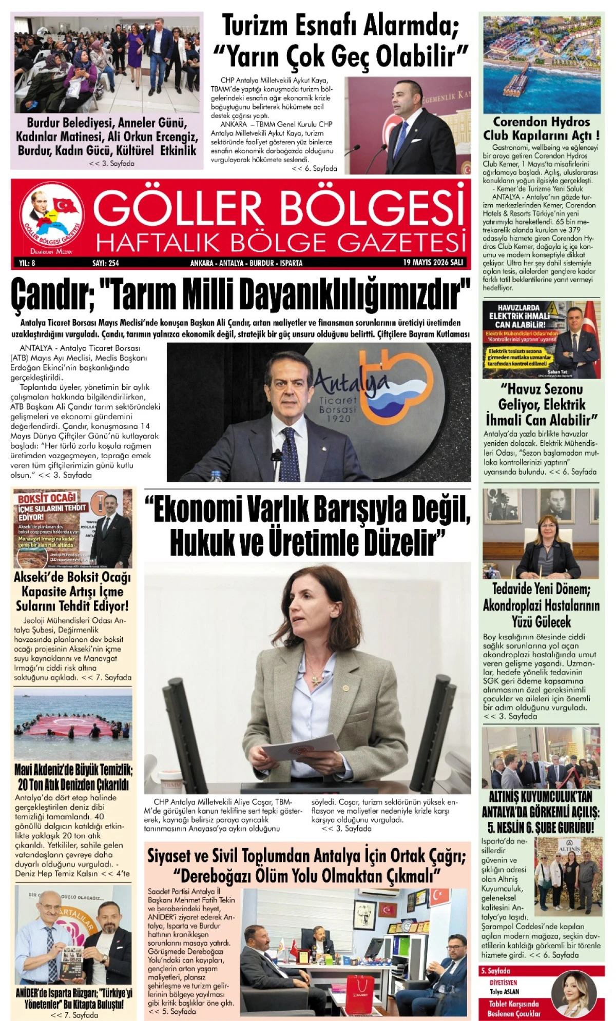 G&Ouml;LLER B&Ouml;LGESİ GAZETESİ