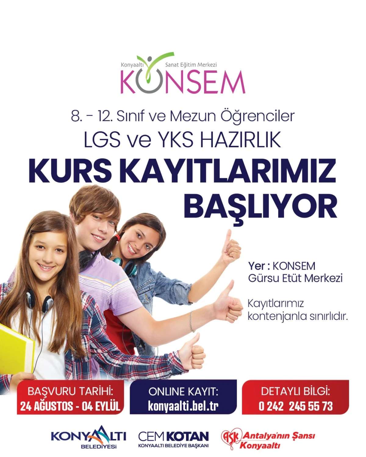 Lise ve &Uuml;niversite Adaylarına M&uuml;jde