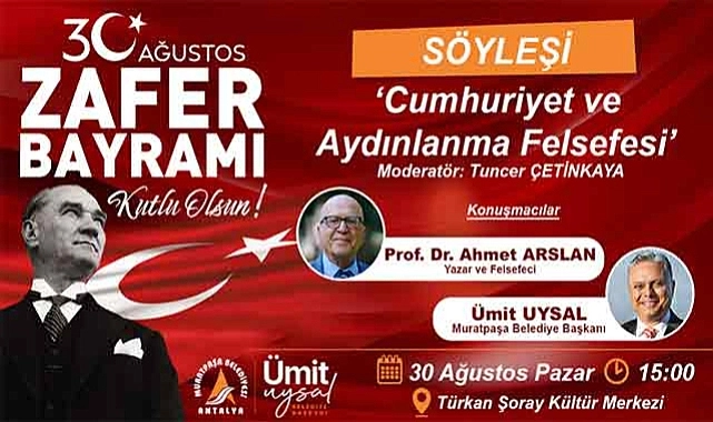 MURATPAŞA BELEDİYESİ ''30 AĞUSTOS ZAFER BAYRAMI'' ETKİNLİĞİ S&Ouml;YLEYİŞİ BANNERİ