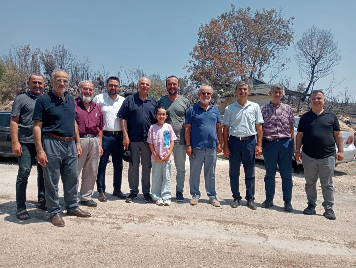 Saadet Partisi Heyetinden Adrasan Yangın B&ouml;lgesine Ziyaret