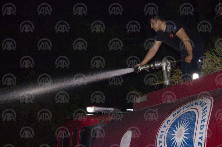 Mahalleyi tehdit eden sazlık yangını kısa sürede söndürüldü