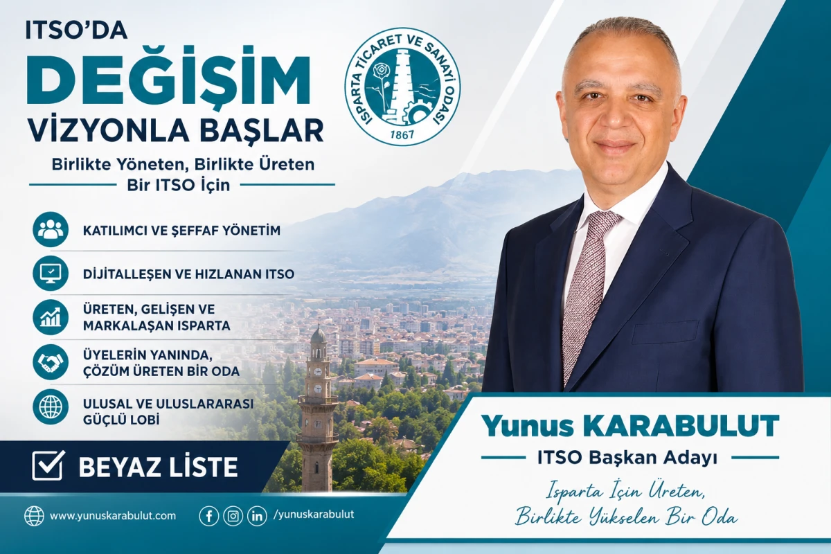 Yunus Karabulut &ldquo;Beyaz Liste&rdquo; ile ITSO Başkanlığına Aday; &ldquo;Değişim Vizyonla Başlar&rdquo;